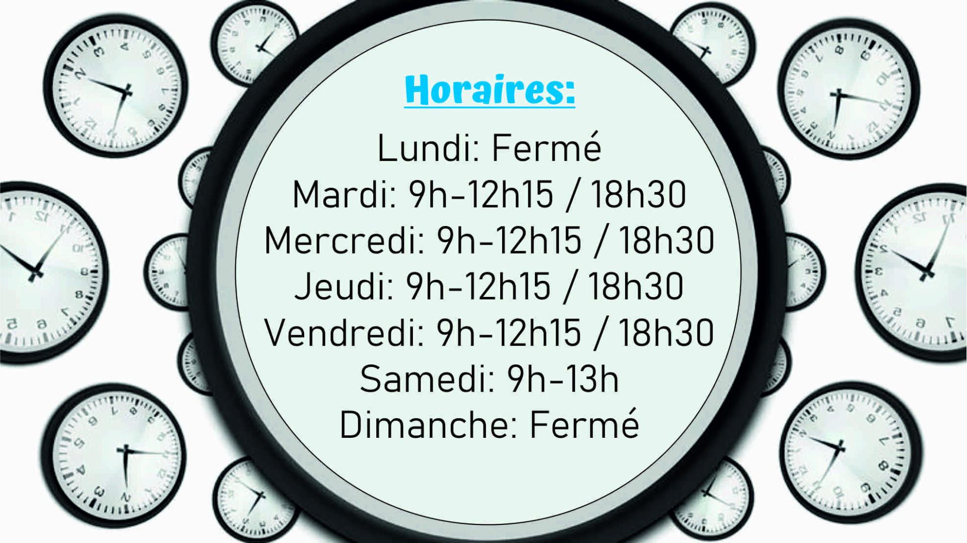 Horaire magasin 1